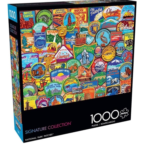 Buffalo Games Jigsaw Puzzle 1000 Pieces Lewis T. Johnson - National Park Patches - Picture 1 of 14